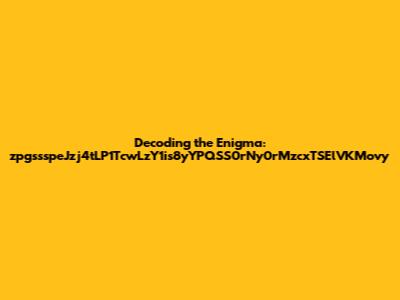 Decoding the Enigma: zpgssspeJzj4tLP1TcwLzY1is8yYPQSS0rNy0rMzcxTSElVKMovy