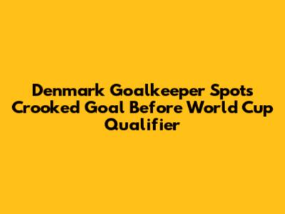 Denmark Goalkeeper Spots Crooked Goal Before World Cup Qualifier