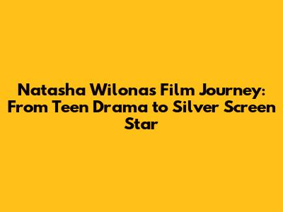 Natasha Wilona's Film Journey: From Teen Drama to Silver Screen Star
