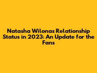 Natasha Wilona's Relationship Status in 2023: An Update for the Fans