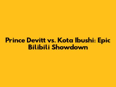 Prince Devitt vs. Kota Ibushi: Epic Bilibili Showdown