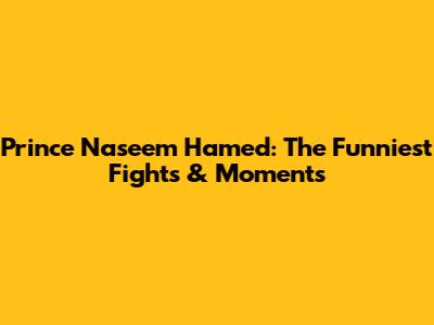 Prince Naseem Hamed: The Funniest Fights & Moments