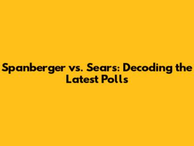 Spanberger vs. Sears: Decoding the Latest Polls