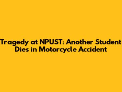 Tragedy at NPUST: Another Student Dies in Motorcycle Accident